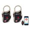 Egeetouch Smart Travel Padlock, Patented DUAL Access NFCBT, TSA Compliant, Tracking, iOSAndroid, BLK, 2Pack 5-01000-99-2 - alternate 1